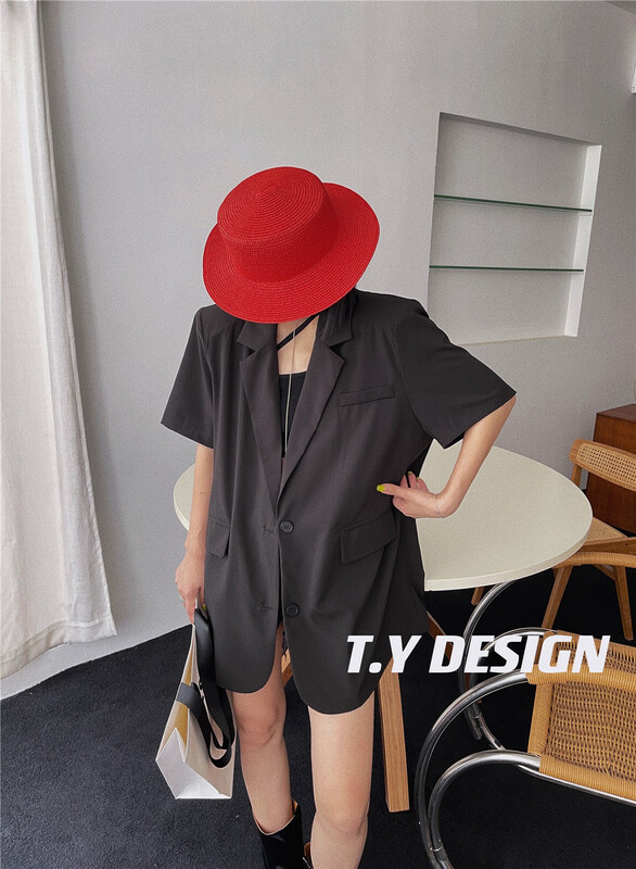 [T.Y tangyuanjia] leaky back single breasted comfortable suit 2081\ozq