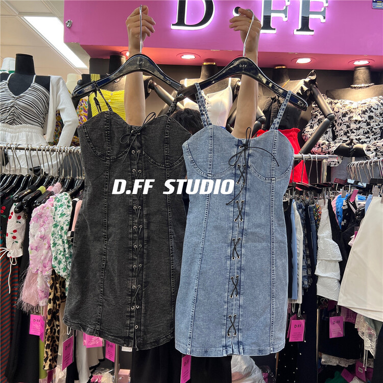 [d.ffstudio] water wash thin suspender dress 1070\wtt