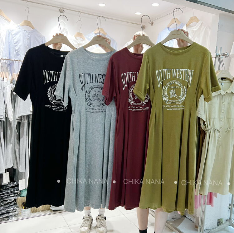 [chika.nana] French retro minority design chic waist closing thin dress 638\jj
