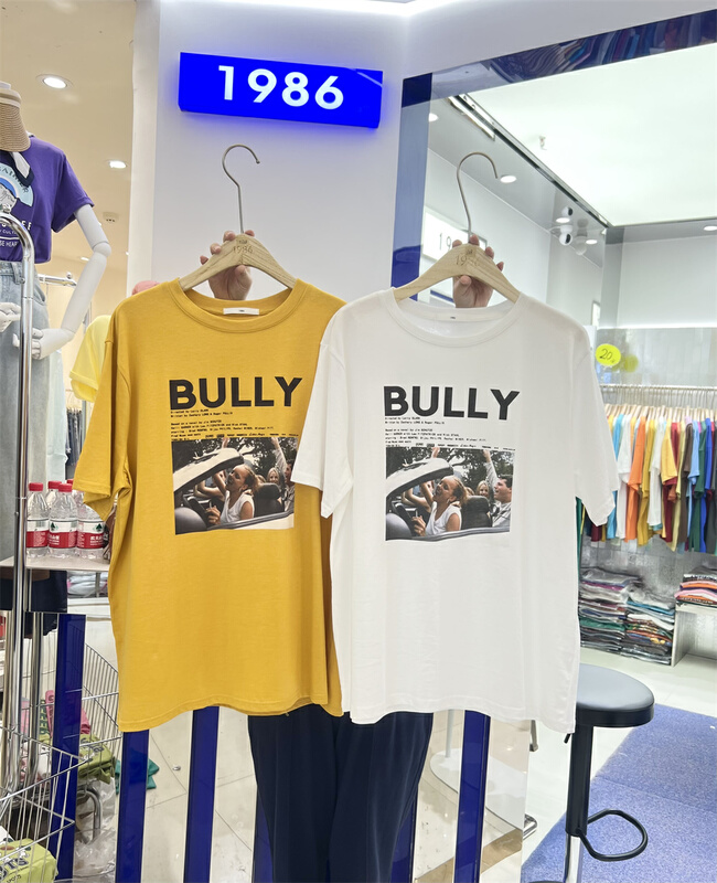[1986] simple casual car women's printed short sleeve T-shirt f2709\lsl