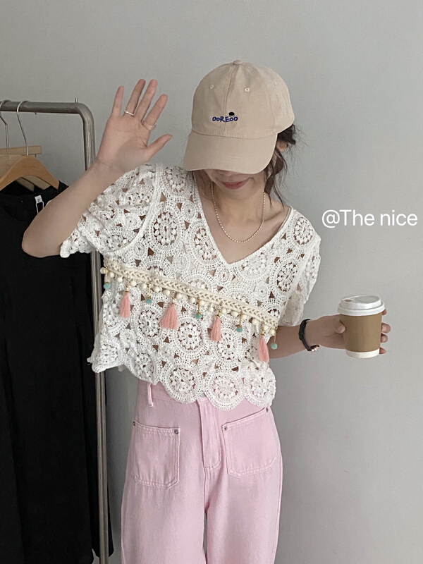 Live 81! [the nice] heavy craft fine wool knitting crochet shirt 00367\hjy