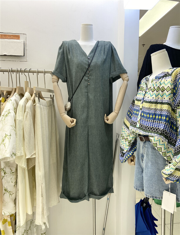 [nnbaby] Korean style V-neck slim Jumpsuit wz1935-1\cls
