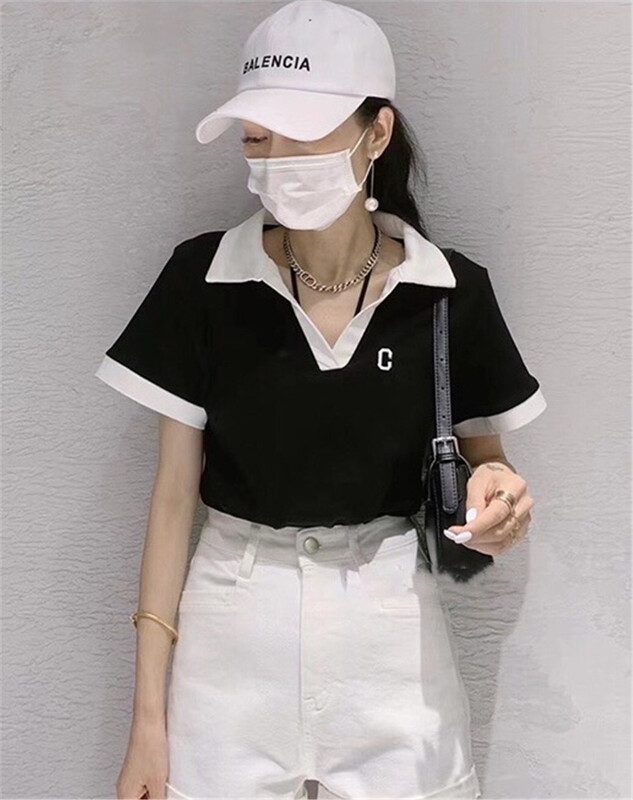 Run fast! [Mido] color blocking comfortable Korean Polo 6076\lsl