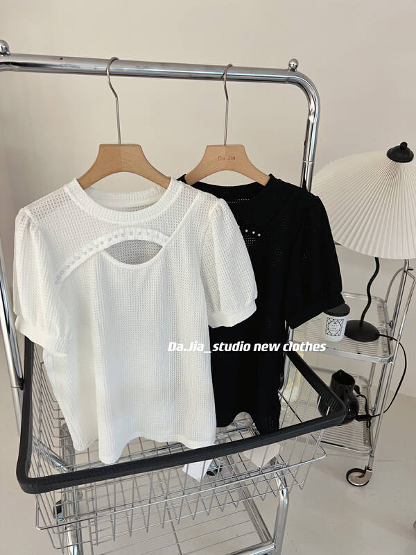 [Dajia] new summer fashion elegant pearl shirt 22390\zxx
