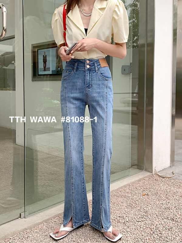 [Wawa] Korean casual skinny jeans 81088-1\ozq