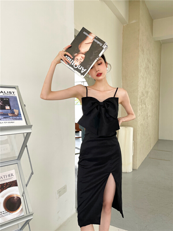 [AC] evening dress banquet temperament Hepburn dress 7008\jj