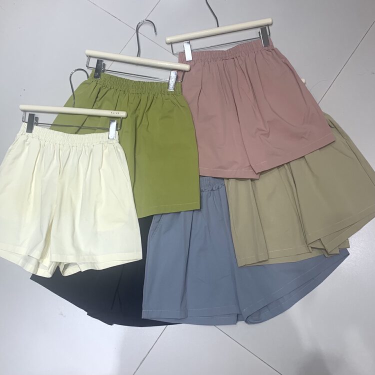 [alive] versatile elastic waist casual shorts 133336\hyy
