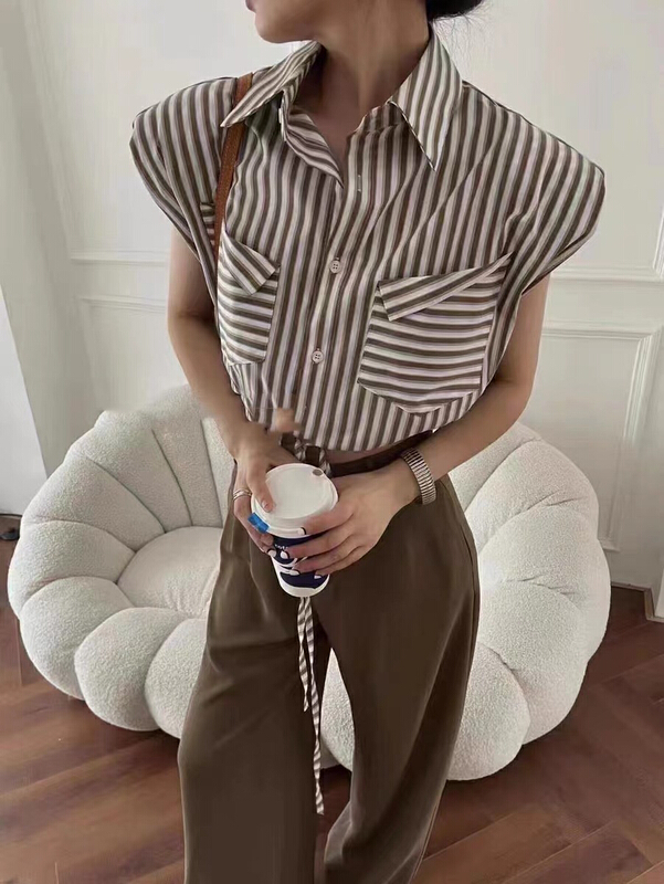 [Lala] fashion stripe shirt 3159\wtt