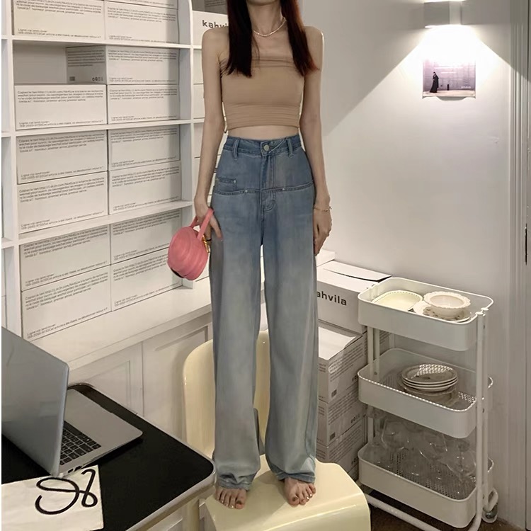 [TIMI] color blocking fashion Vintage Jeans 2030\lsw