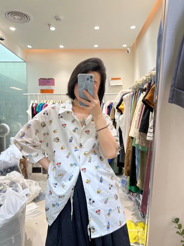 [jtengc] Mickey loose Vintage shirt jx2012\lsl