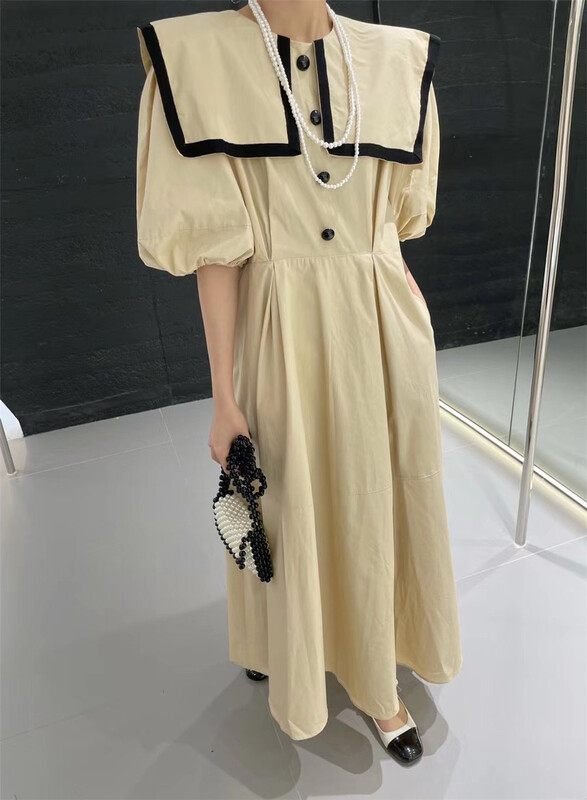 [rich rich] color blocking and crimping lady dress 9260\gyj