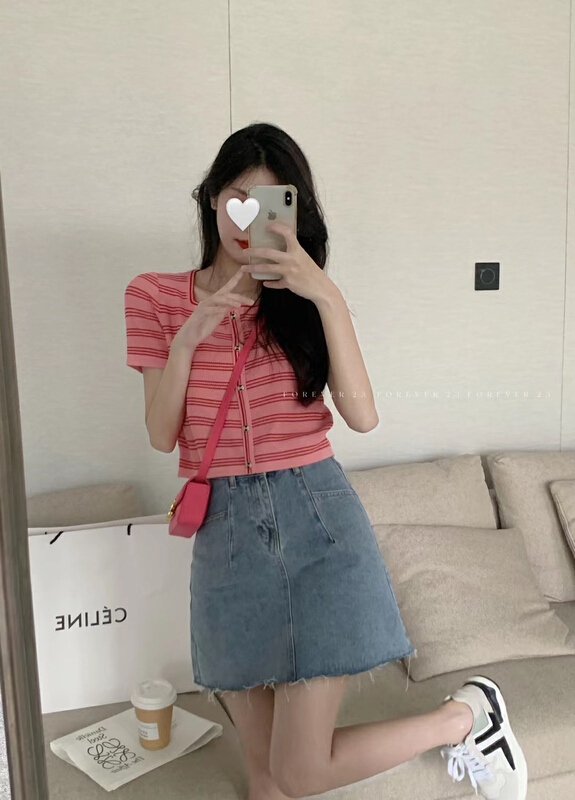 [forever23] Korean style Xiaoxiang stripe sweater a326\hjy
