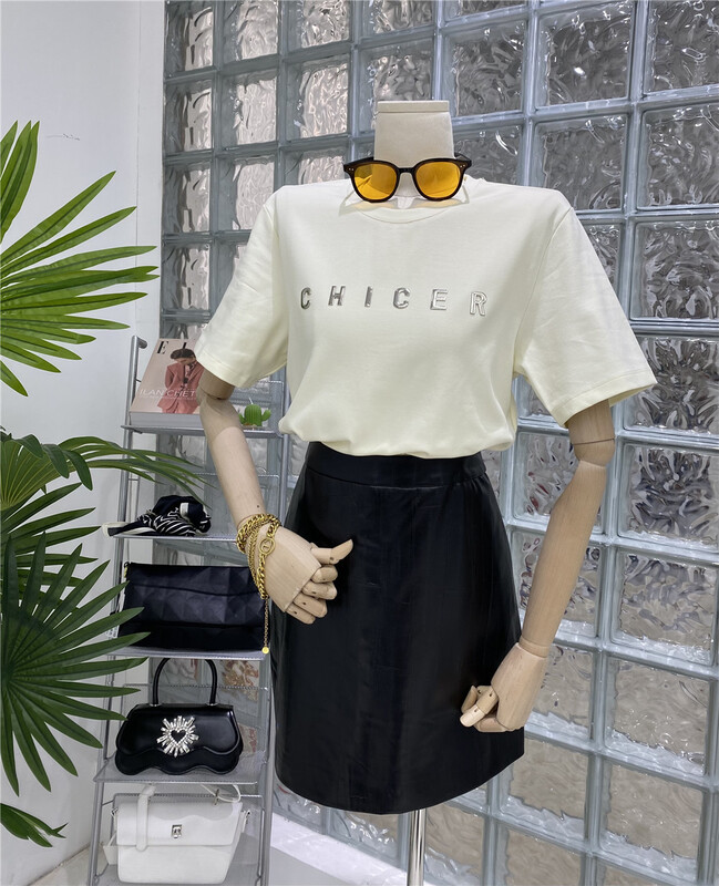 Cxdhh/ new year in early spring! [strict selection - growing grass and trees] Korean round neck versatile short sleeve T-shirt ys1-xc15-20920\jhy