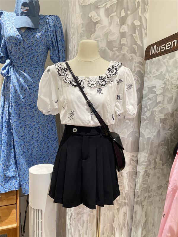 [7even5ive8eight] high waist pleated lady skirt (only for skirts) 18839\hjy