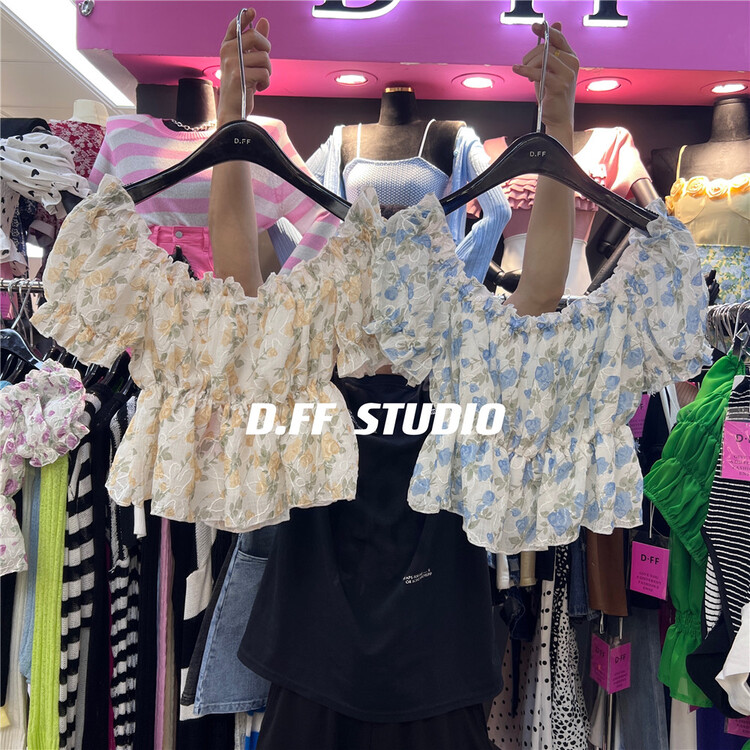 [d.ffstudio] floral short sleeve pullover shirt 1218\wtt