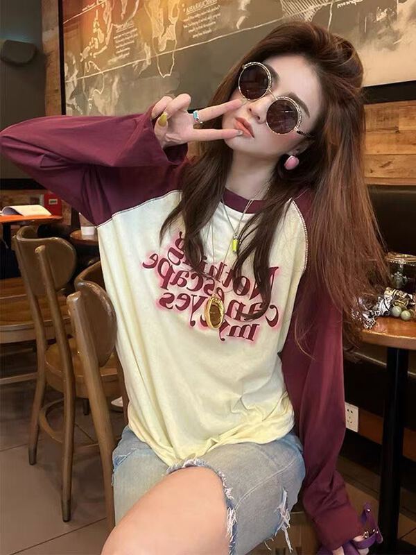 [Duomi] color block letter fashion sunscreen shirt 1105\zxl