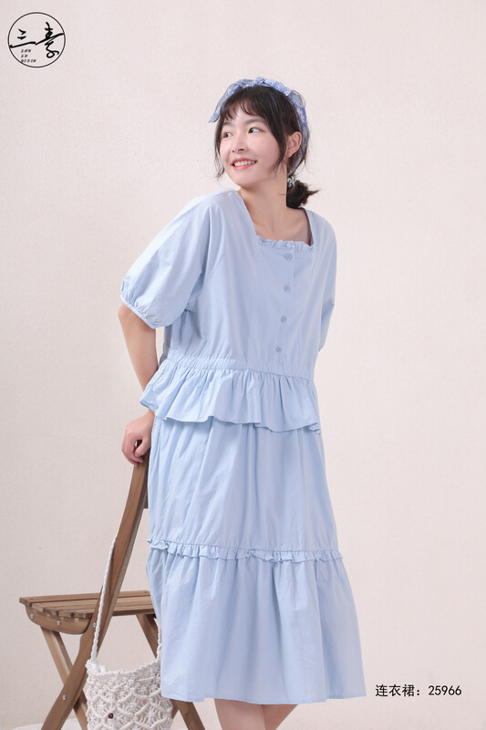 [original three plain clothes] literature and art RETRO Japanese versatile dress 25966