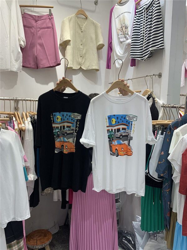 [JY] round neck versatile printed Casual Short Sleeve T-shirt ys1-6811\zzl