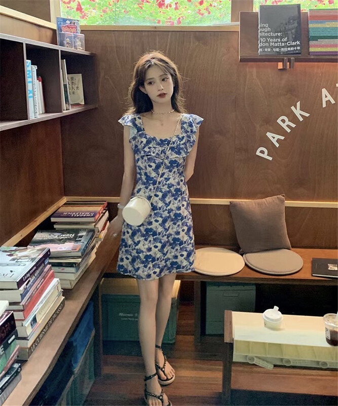 [Linna] Korean slim color matching dress 124675\jj