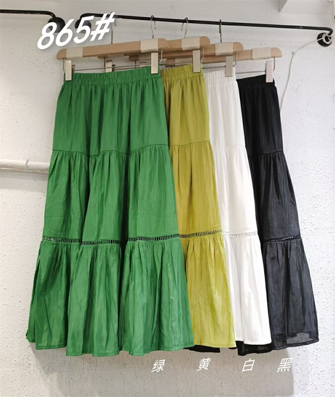 [Shangpin Wanqian] Korean version simple elastic waist skirt 865\hjy