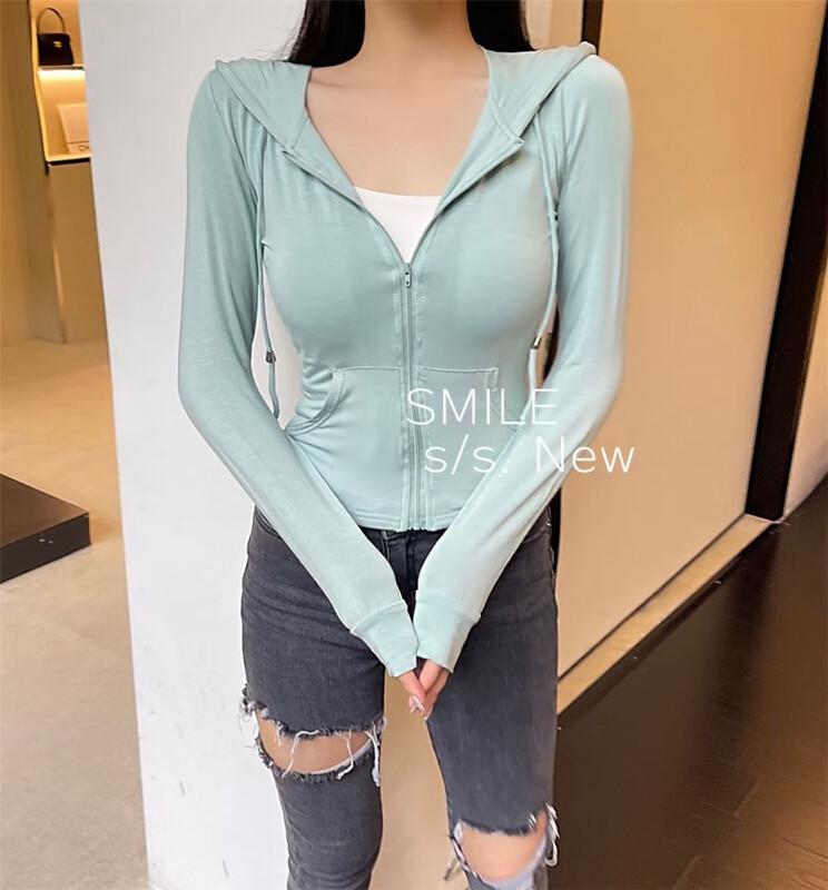 [smile] hooded zipper comfortable simple knit cardigan 2290\l