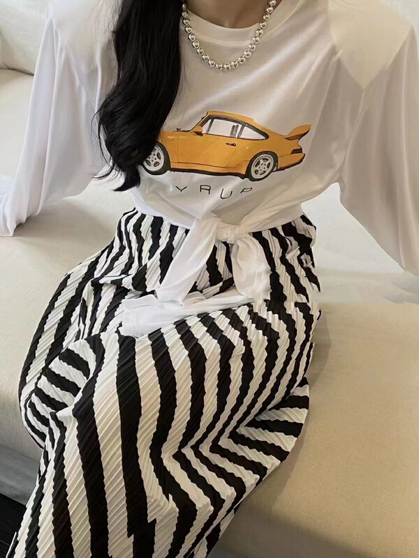 【 lidada 】 round neck sunscreen ➕ Twill skirt set 2789\hbx