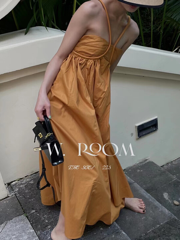 [w.room] neck hanging Sling Dress 1844\zxl