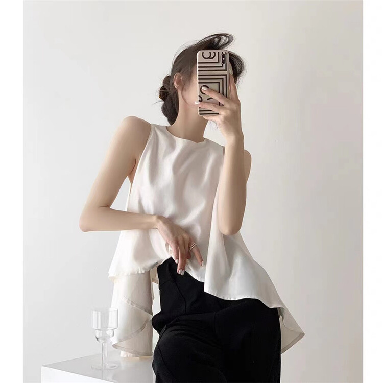 [Linna] leisure simple solid color vest / suspender ys1-6920\jj