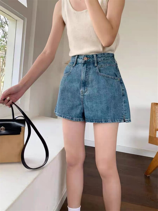 [buyer yanxuan Babu] Korean casual skinny denim shorts 81013\cl