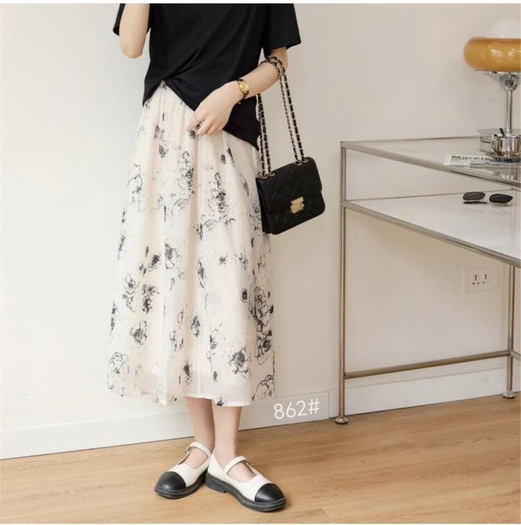 [Shangpin Wanqian] Korean floral skirt 862\hjy
