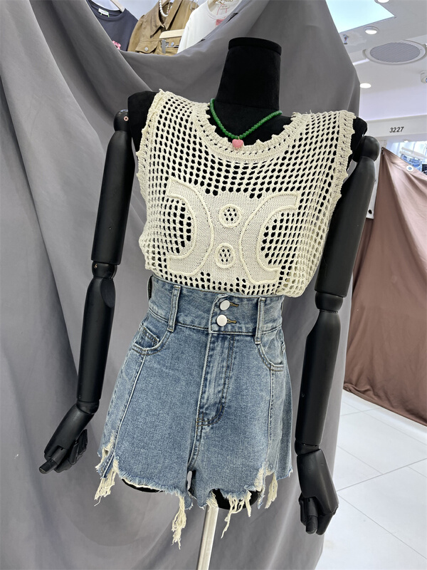 [goblin] Korean version high waist versatile loose denim shorts 9695\wpl