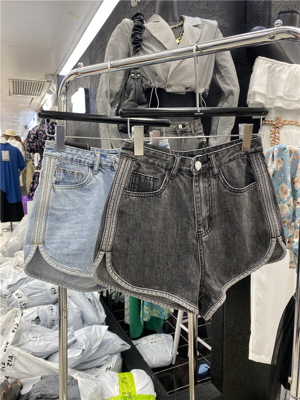 [Zia] Korean versatile simple denim shorts 18953\gyj