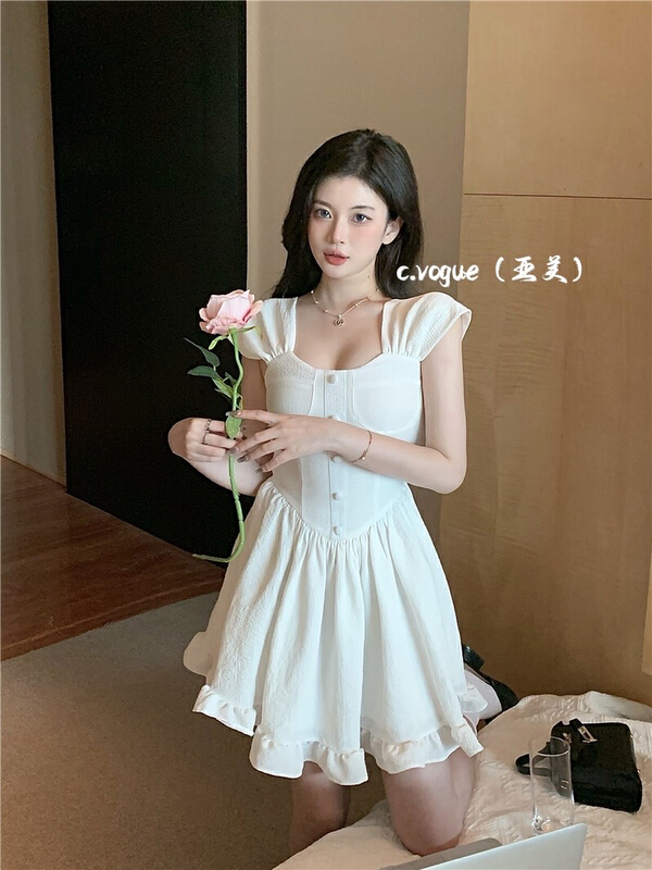 [c.vogue] French pure desire gentle suspender vest dress 3352\pcz