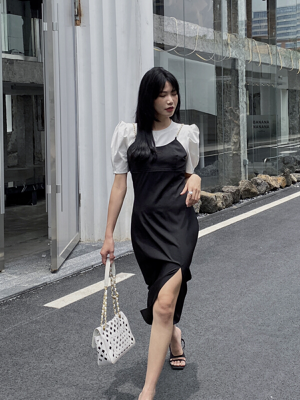 [GL] Xiaoxiang light luxury minimalist commuter fashionable dress c5006\jj