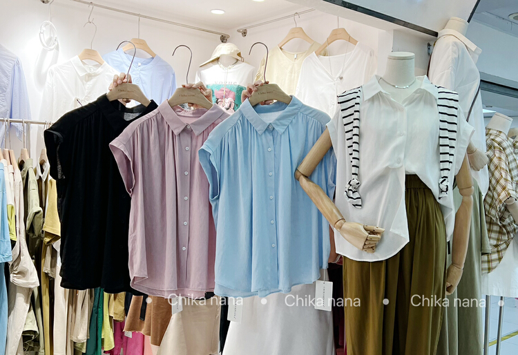 [chika.nana] simple, slim and versatile shirt 8992\jj