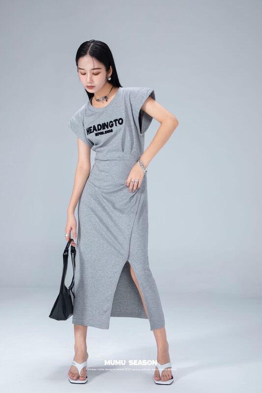 [Mumu session] toothbrush letter fashion dress 6531\zxl
