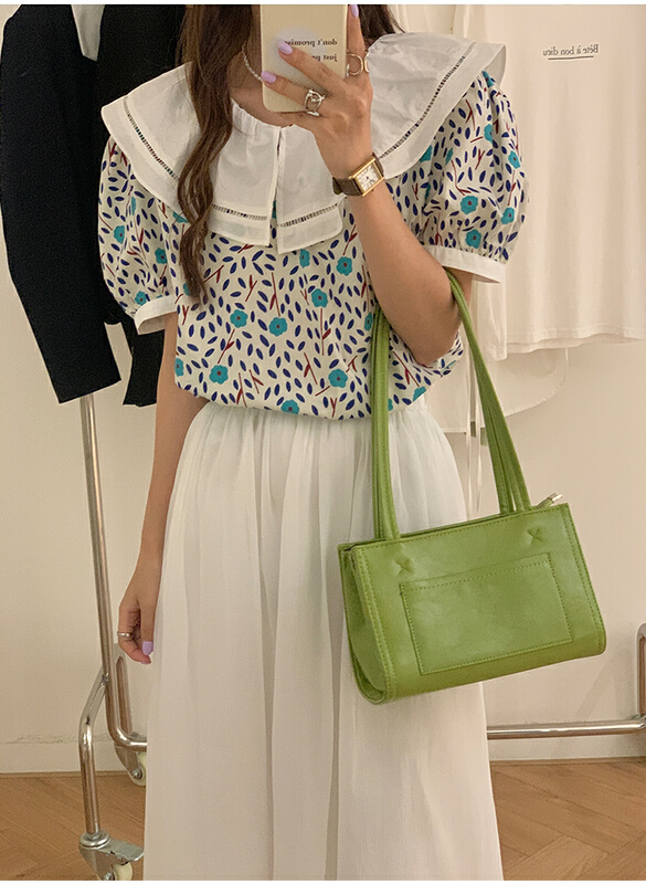[the mind] temperament floral versatile shirt 60500\jhy