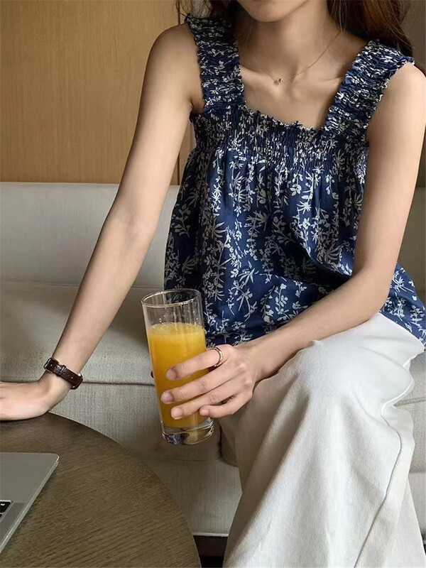 [Duomi] Korean Ladies' floral vest / sling 9972\zxl