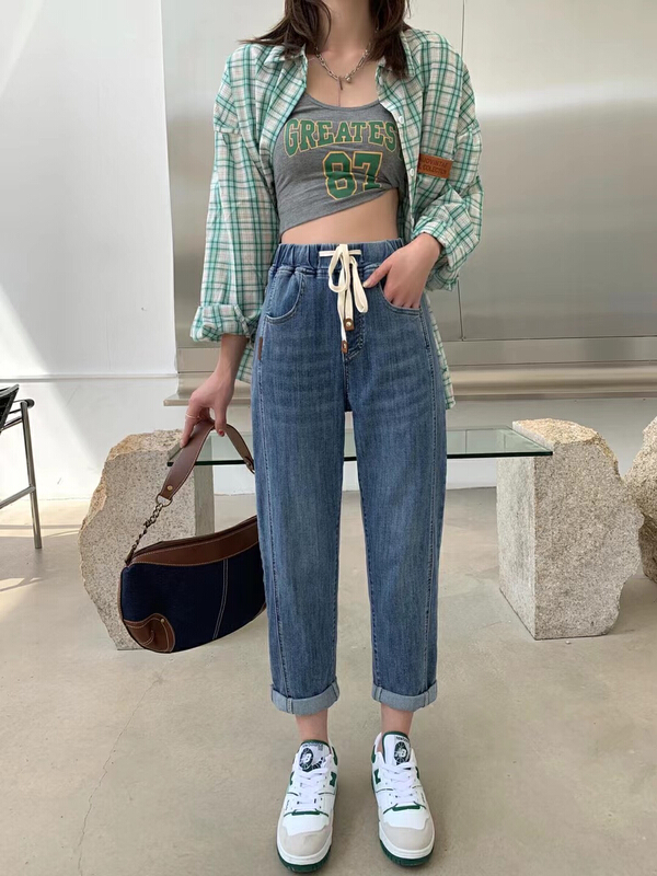 Original price 98.99! [okd] Korean loose fit and versatile jeans 90259 \zxl