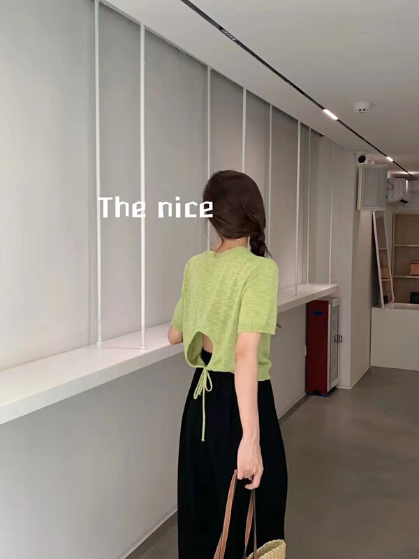 [the nice] back drawcord open waist shirt 00351\hjy