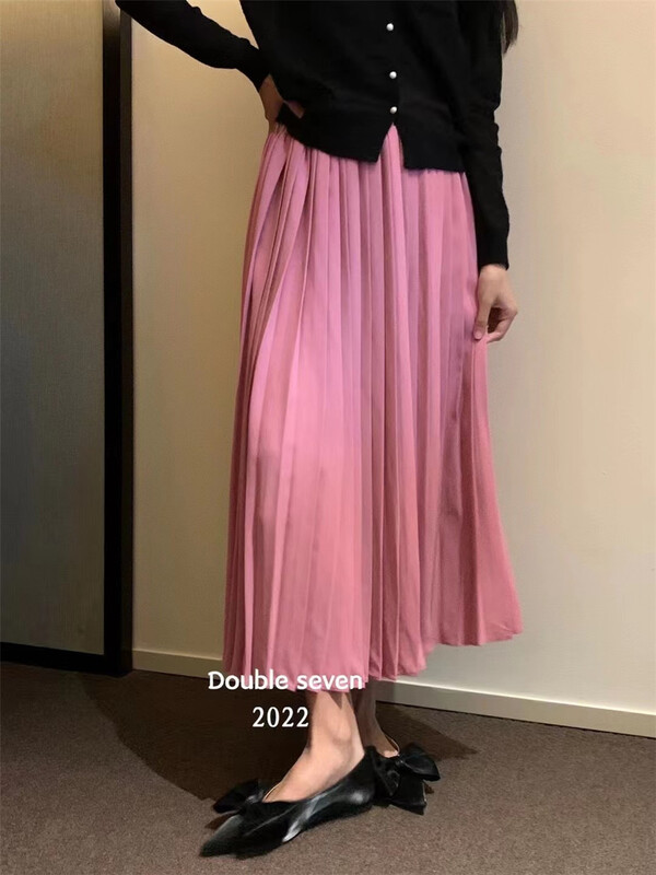 New year in early spring! Seven colors! [double seven] pleated lady skirt 27830\zxx