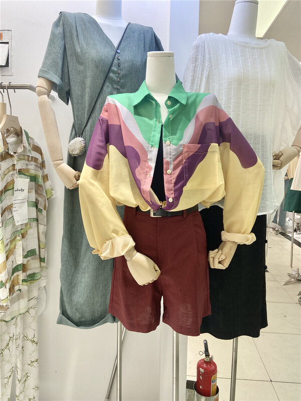 [nnbaby] Korean personalized color matching long sleeve shirt (only selling shirts) wz1917\cls