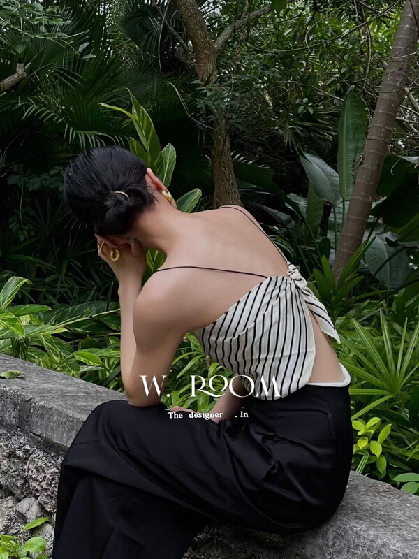 [w.room] suspender holiday Satin Vest / suspender 1843\zxl