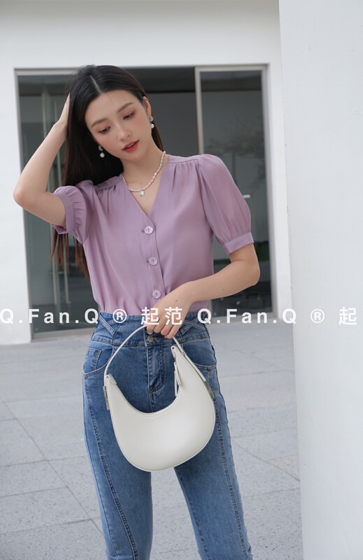 [style] single breasted simple versatile shirt 80090\jj