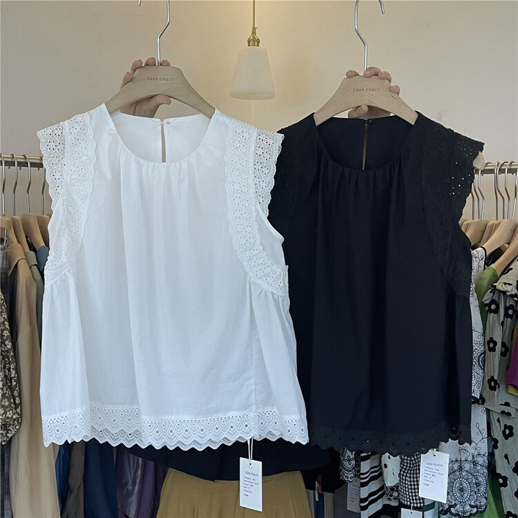 [seek peach] sleeveless versatile shirt 5515\ll