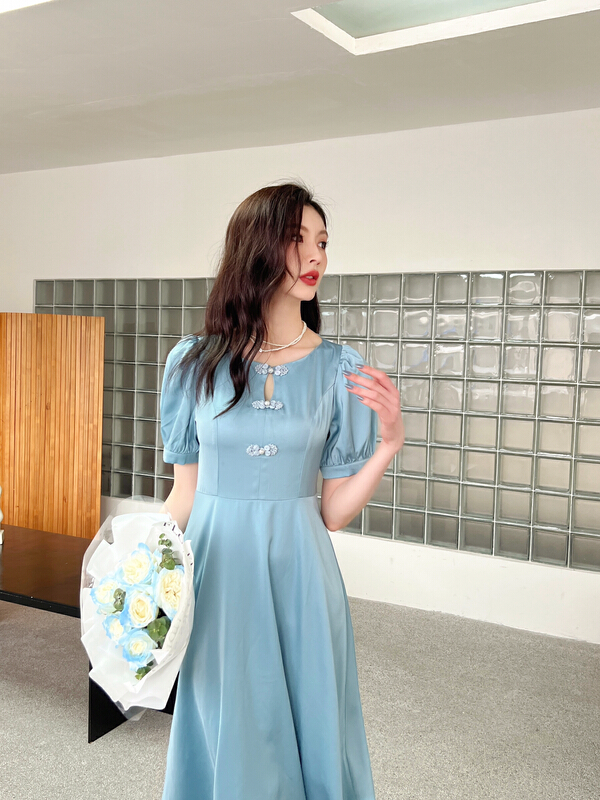 [Hanna inclusive] temperament commuter versatile dress m3258 \jhy