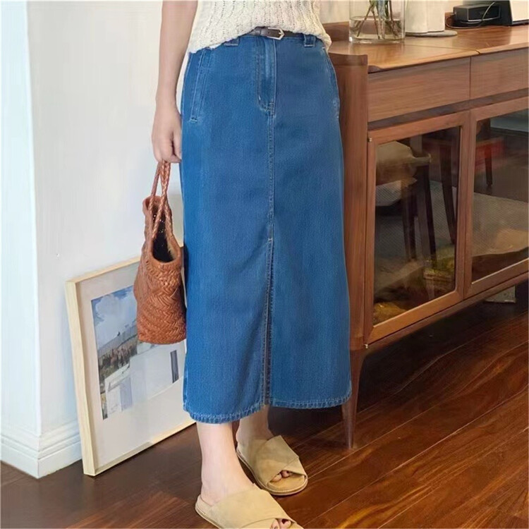[jeans] Korean high waist skirt 83172\hjy