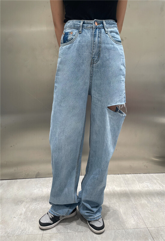 [3 +] personalized pierced straight jeans 2066\ozq