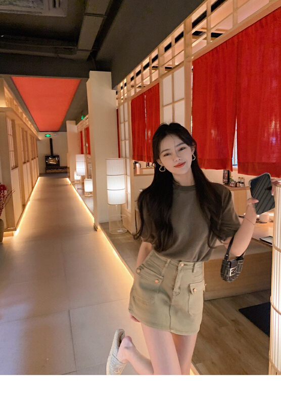 [x · h studio] Korean design fashion skirt 3115\ozq