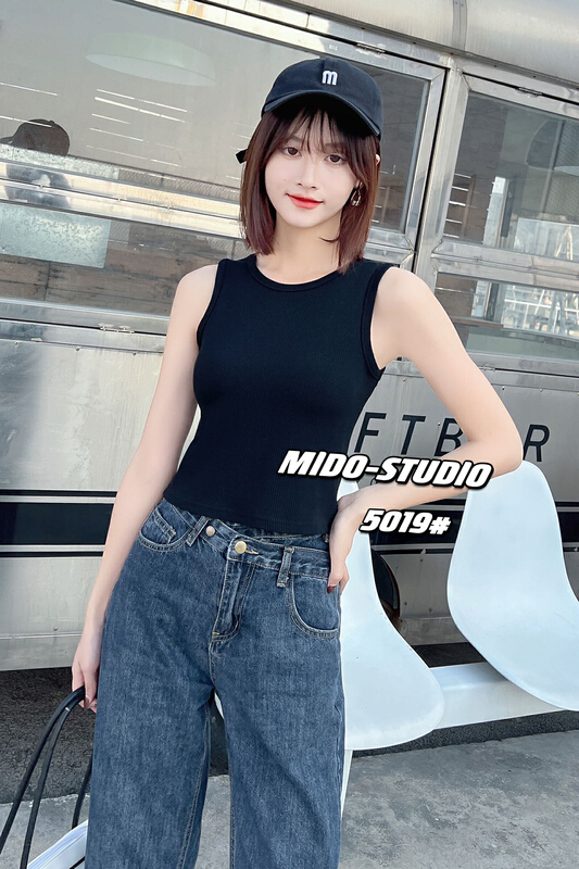 [Mido] solid color versatile slim tank / sling 5019\lsl